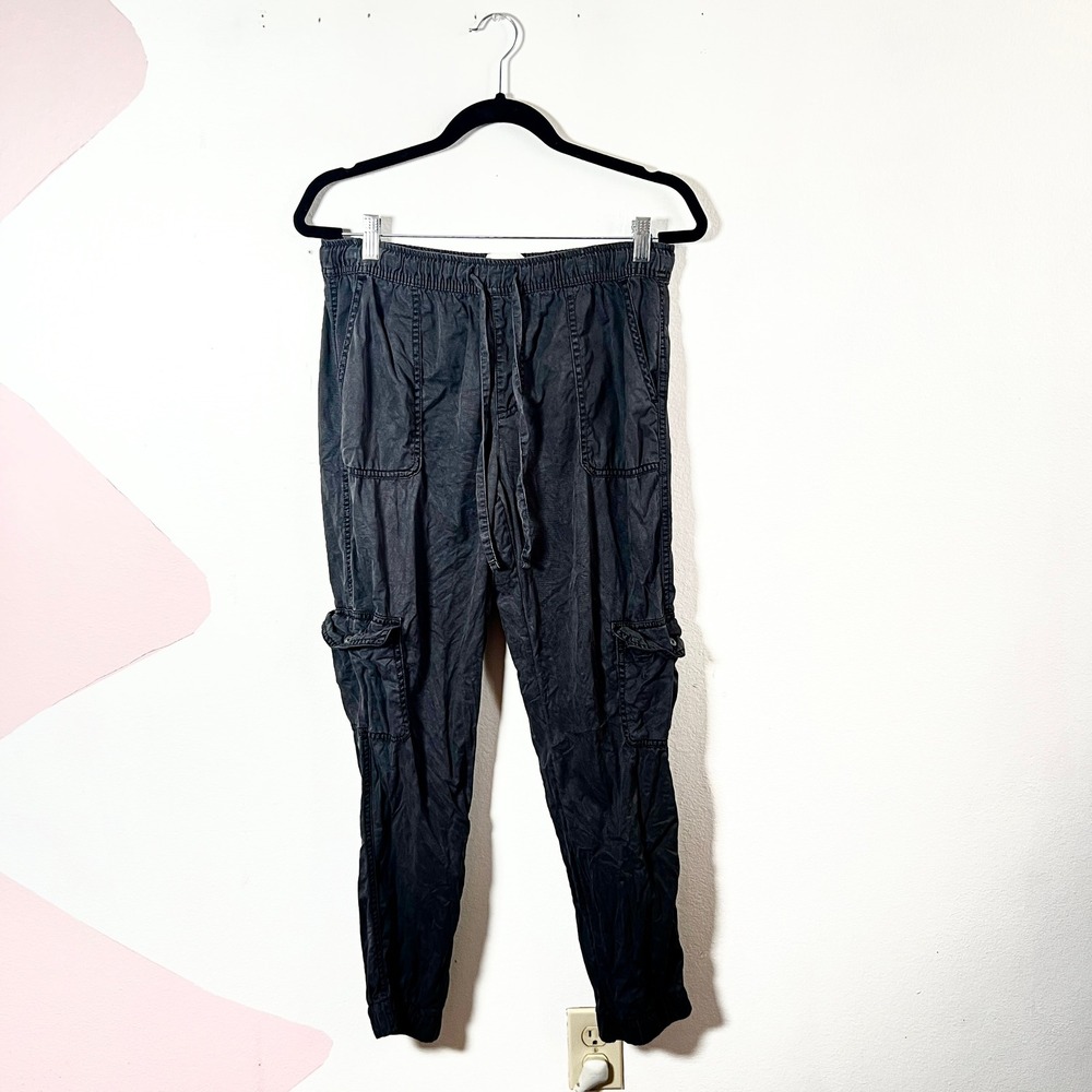 C&C California Cargo Jogger Pants Womens Medium Gray 100% Lyocell